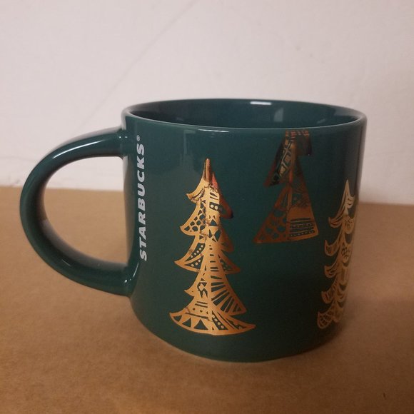 Starbucks - Green Christmas Tree Holiday Mug - Picture 1 of 5